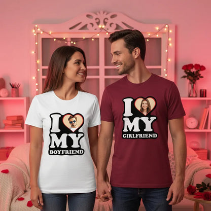 Personalizowana Koszulka I Love My Boyfriend