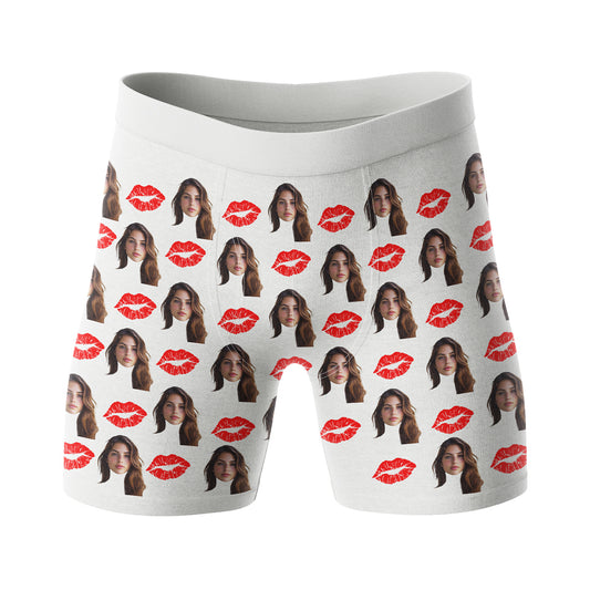 Zabawne Bokserki z Twarzą Całus