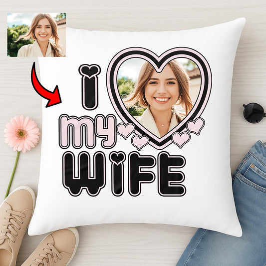 Poduszka ze Zdjęciem I Love My Wife