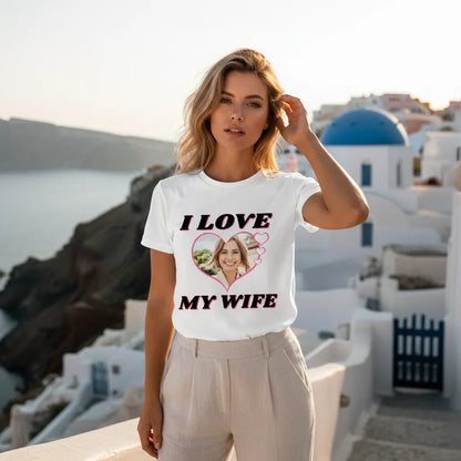Koszulka Love My Wife ze Zdjęciem