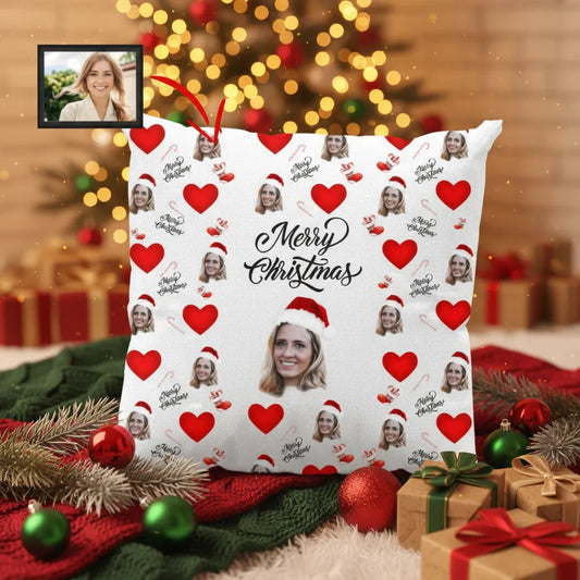 Poduszka ze zdjęciem - Merry Christmas