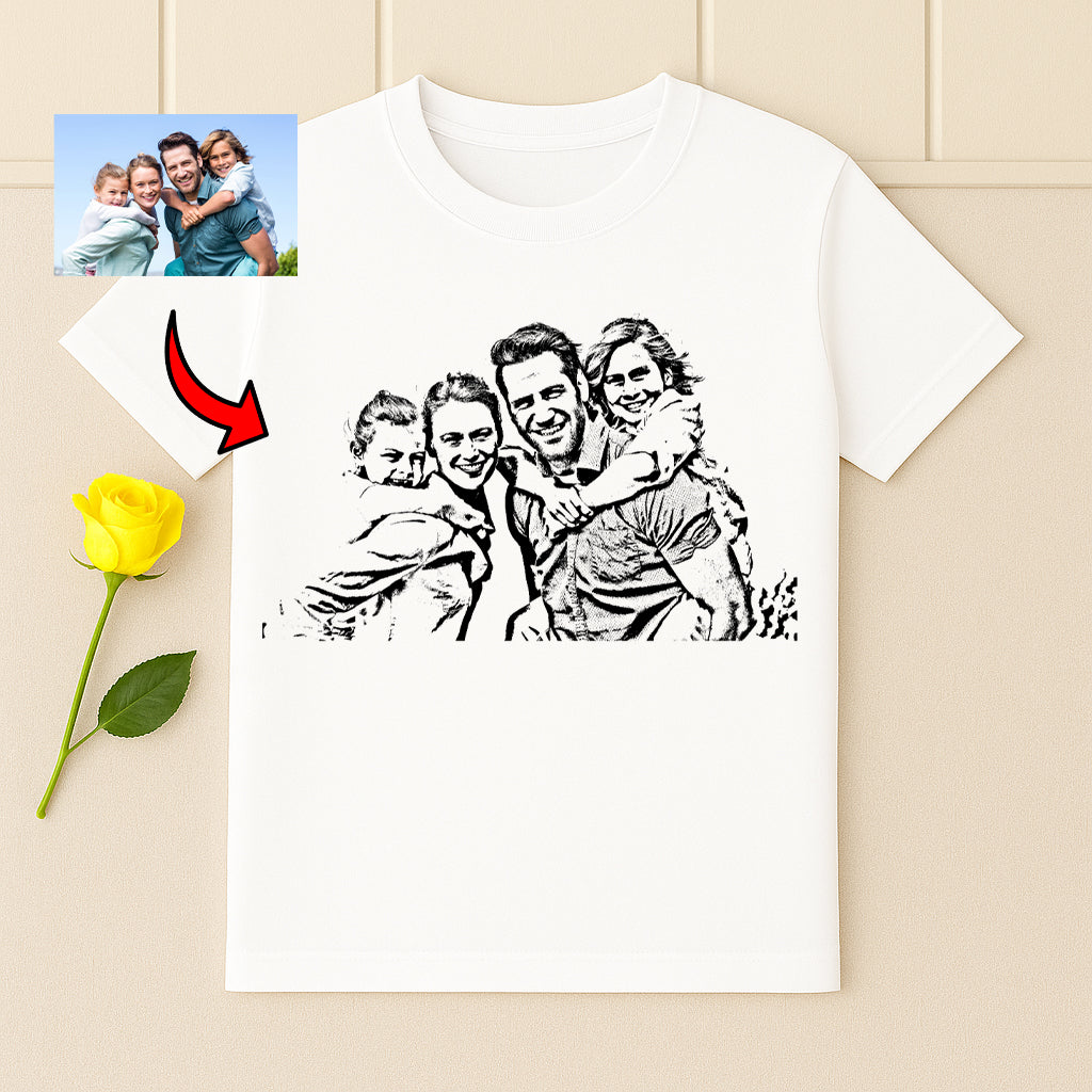 Koszulka Personalizowana – Rysunek ze Zdjęcia