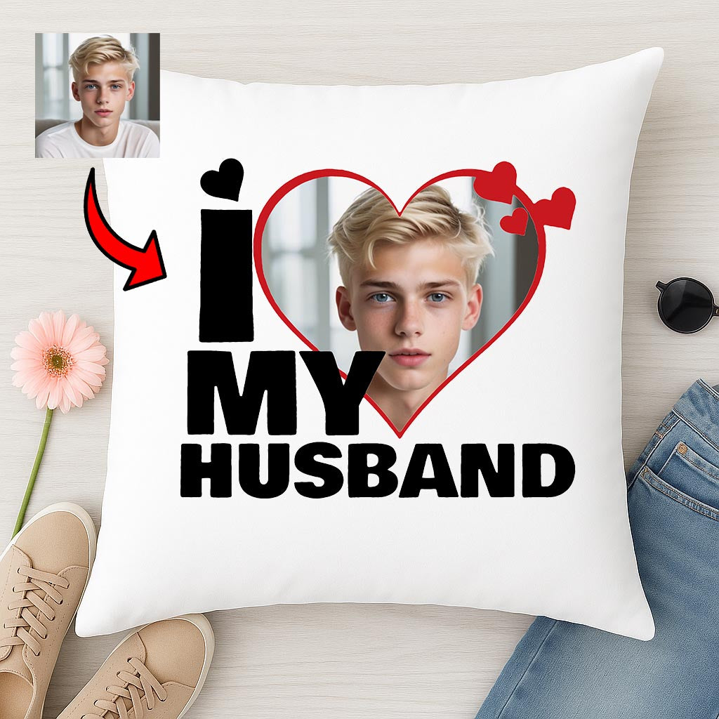 Poduszka z Nadrukiem I Love My Husband
