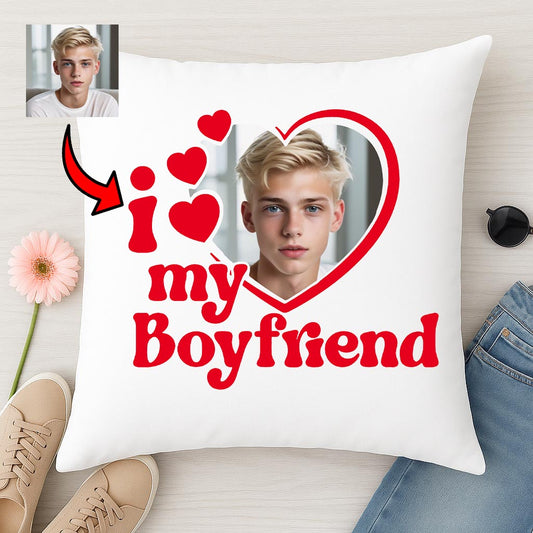 Poduszka z nadrukiem love my Boyfriend