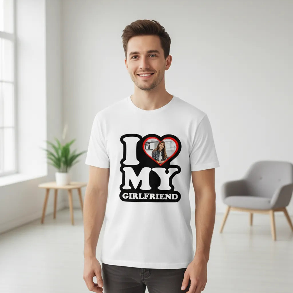 Personalizowana Koszulka I Love My Girlfriend