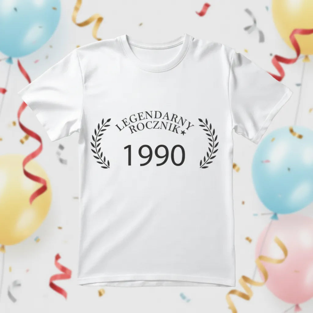 Koszulka Legendarny Rocznik Twoja liczba
