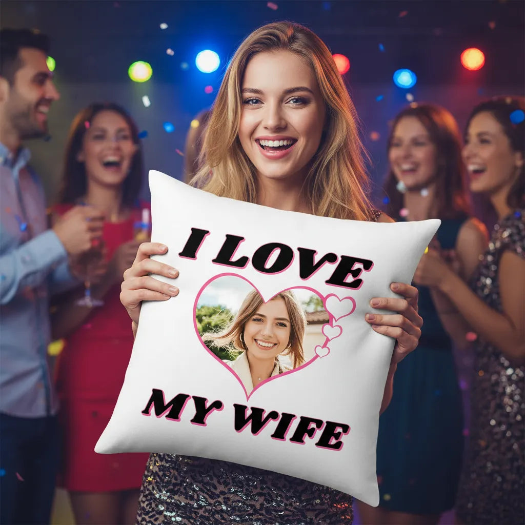 Poduszka ze Zdjęciem Love My Wife