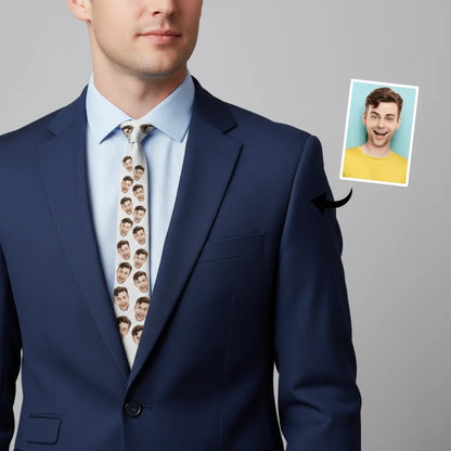 Krawat z Twoją Twarzą Personalizowany Krawat z nadrukiem