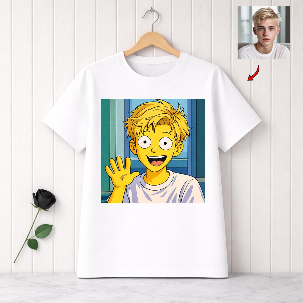 Koszulka Yellowtoon style - Koszulka z nadrukiem ze zdjęcia