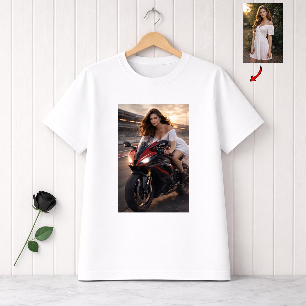 Koszulka Motocykl - Koszulka z nadrukiem AI