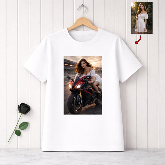 Koszulka Motocykl - Koszulka z nadrukiem AI