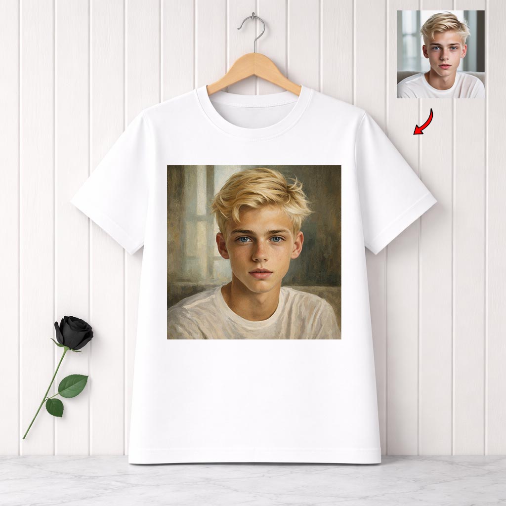 Koszulka obraz olejny ze zdjęcia - t shirt z nadrukiem