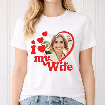 Koszulka z Nadrukiem Love My Wife