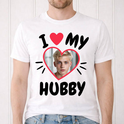 Koszulka ze zdjęciem I Love My Hubby
