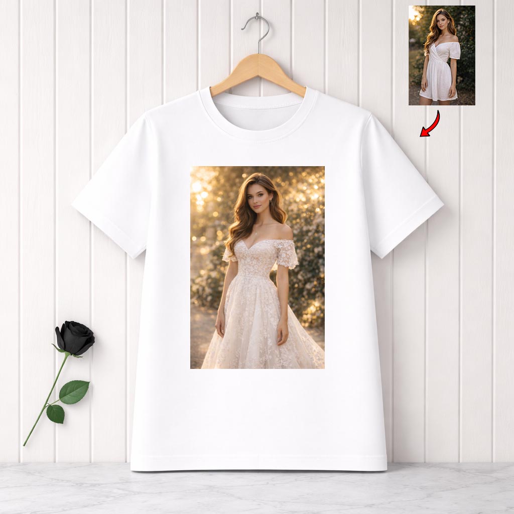 Suknia Ślubna - Koszulka ze zdjęciem w Sukni ślubnej