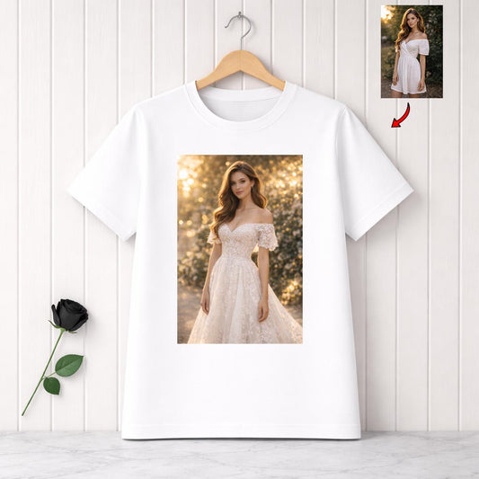 Suknia Ślubna - Koszulka ze zdjęciem w Sukni ślubnej