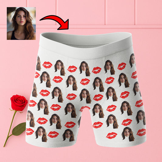 Zabawne Bokserki z Twarzą Całus