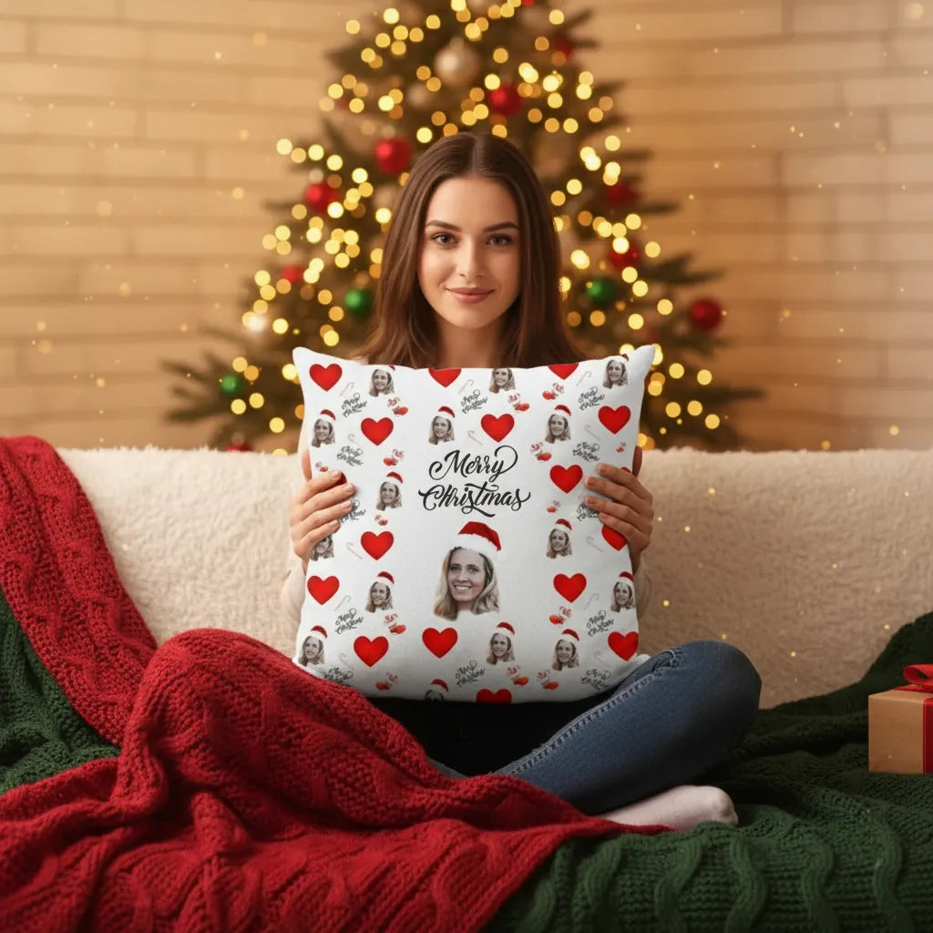 Poduszka ze zdjęciem - Merry Christmas