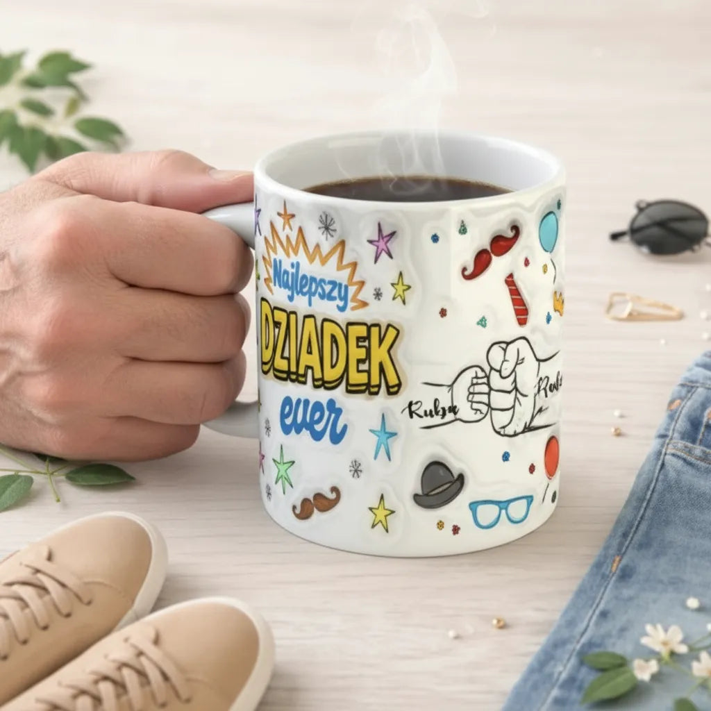 Kubek dla dziadka efekt 3d 1-3 os
