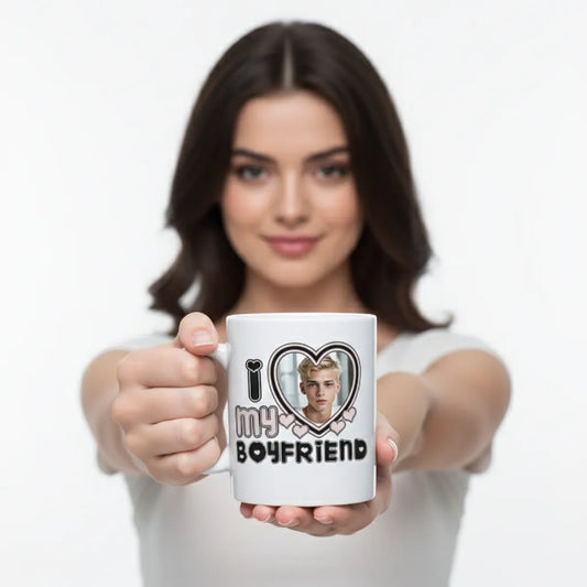 Kubek ze Zdjęciem dla Chłopaka w Sercu Prezent