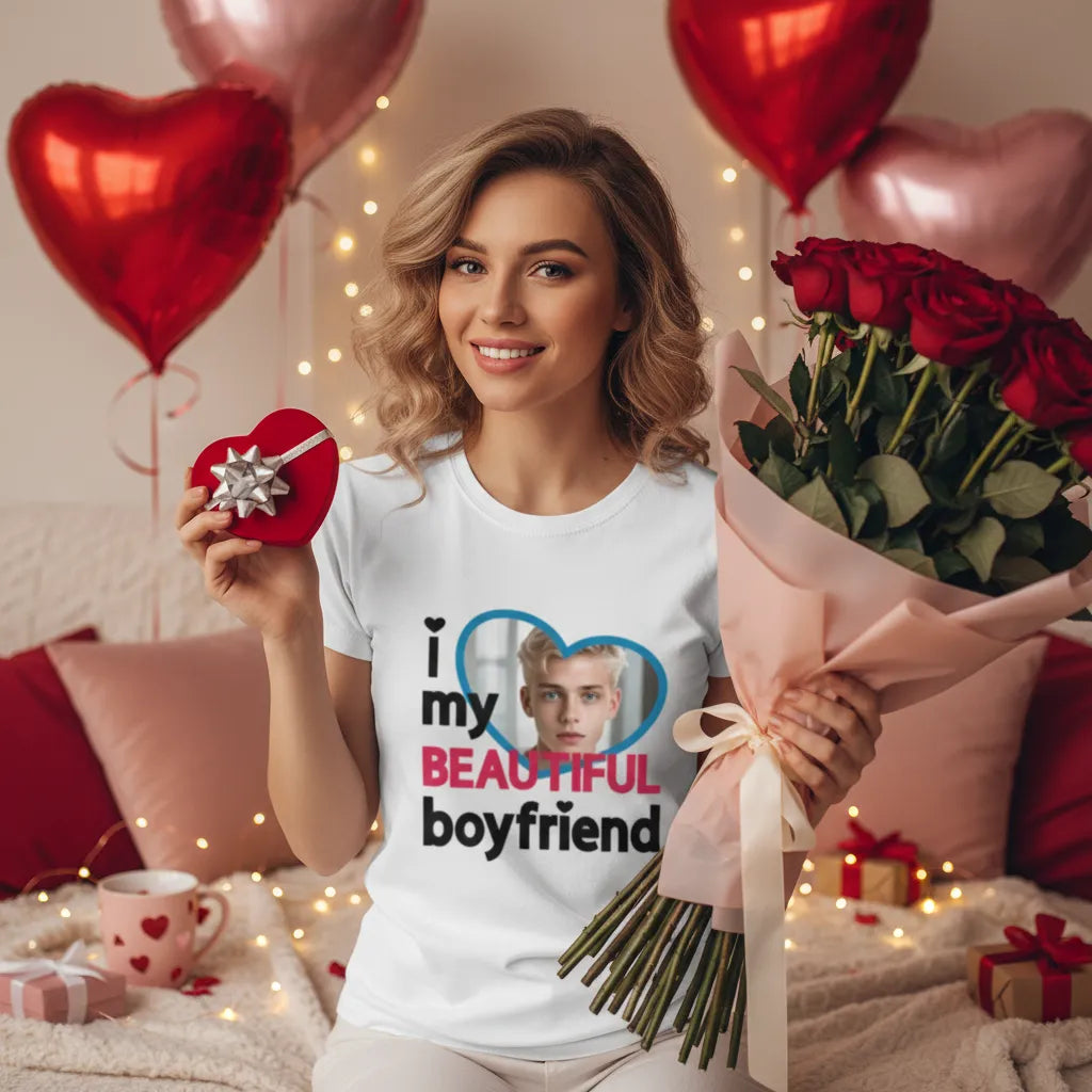 Koszulka I Love My Beautiful Boyfriend