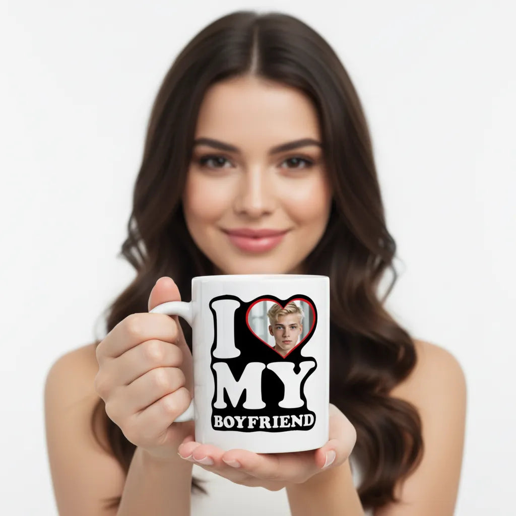 Kubek z Napisem i Zdjęciem dla Chłopaka Prezent