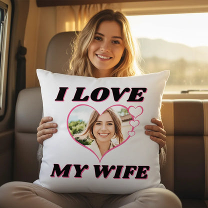 Poduszka ze Zdjęciem Love My Wife