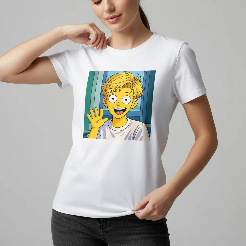 Koszulka Yellowtoon style - Koszulka z nadrukiem ze zdjęcia