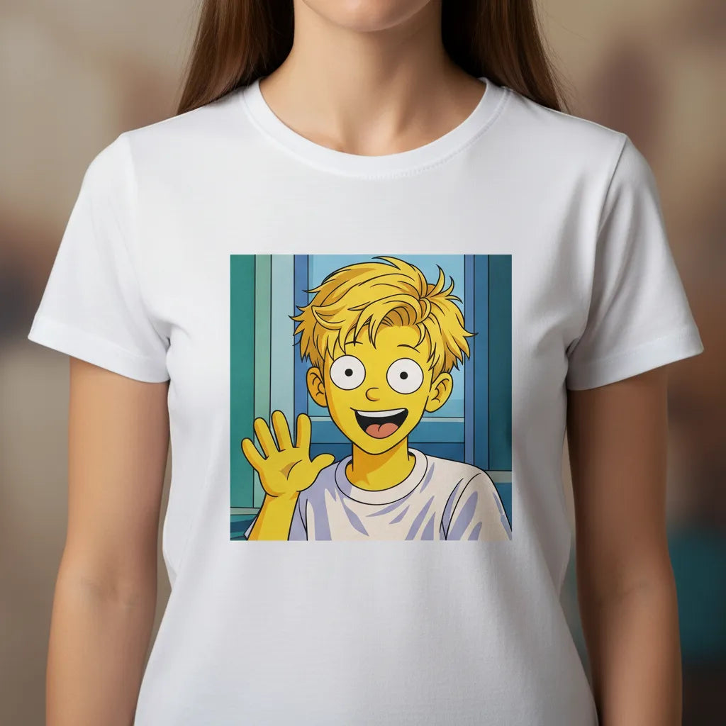 Koszulka Yellowtoon style - Koszulka z nadrukiem ze zdjęcia