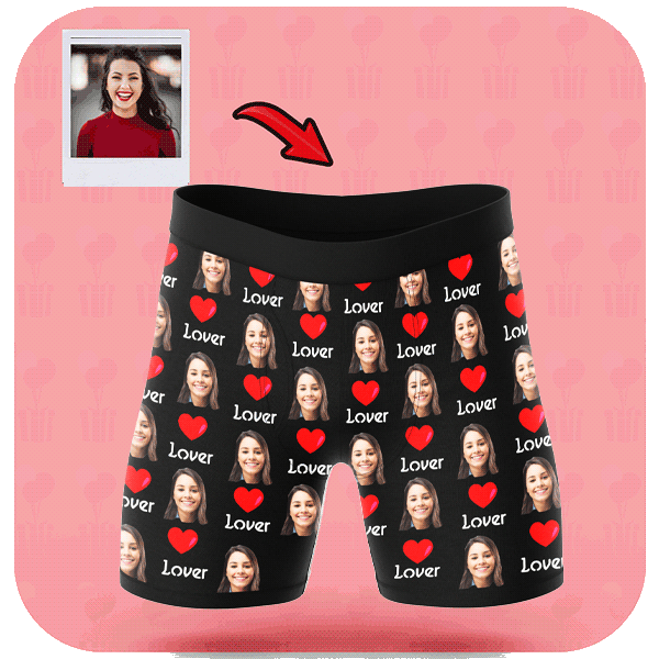 Personalizowane Bokserki z Twarzą Lover