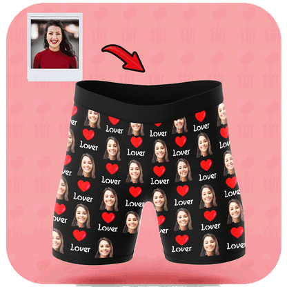 Personalizowane Bokserki z Twarzą Lover