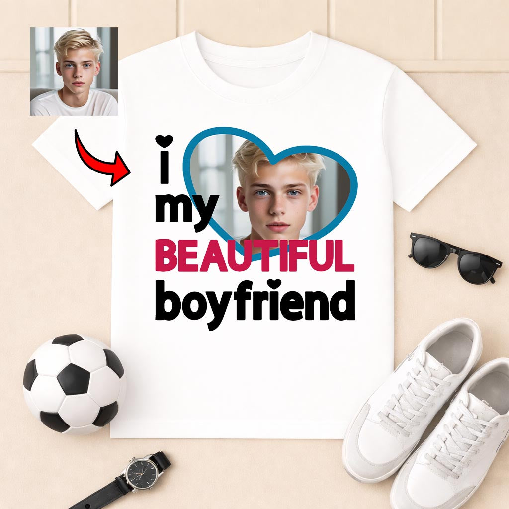 Koszulka I Love My Beautiful Boyfriend