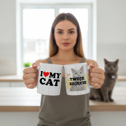 Kubek ze Zdjęciem Kota Personalizowany z Nadrukiem