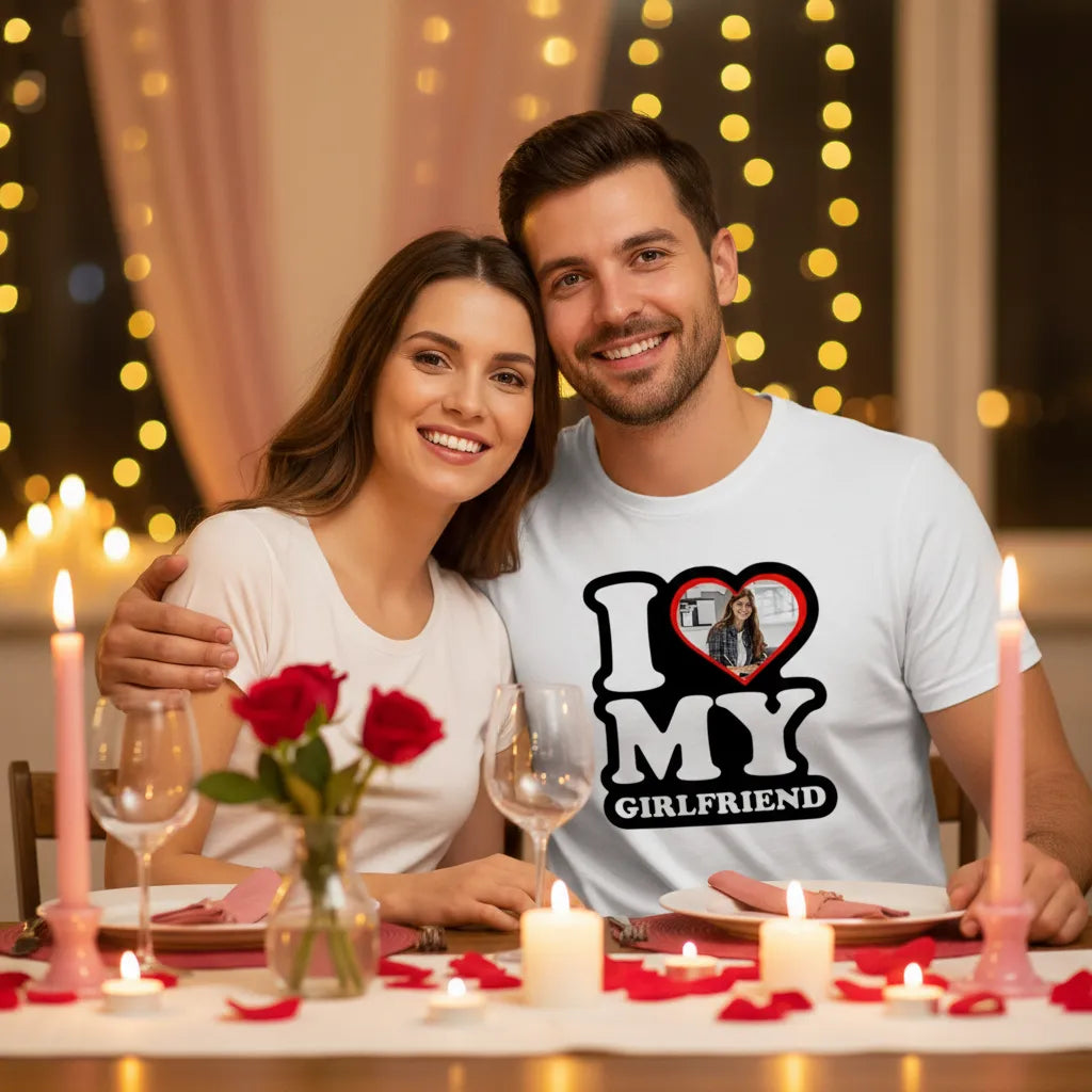 Personalizowana Koszulka I Love My Girlfriend