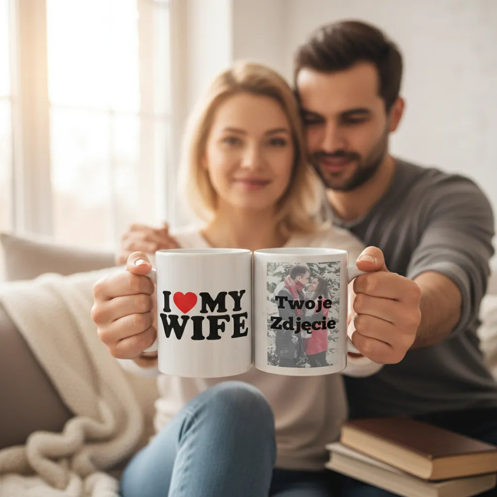 Kubek ze Zdjęciem dla Żony Romantyczny Prezent