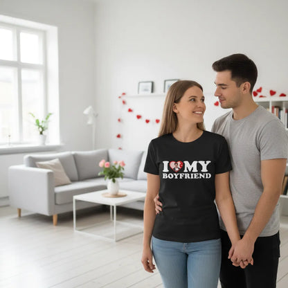 Koszulka I Love My Boyfriend z Własnym Zdjęciem