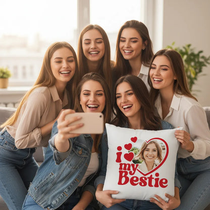 Poduszka ze zdjęciem I Love my Bestie