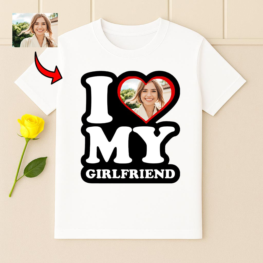 Personalizowana Koszulka I Love My Girlfriend