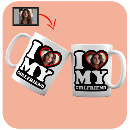 Kubek z Twoim zdjęciem - I Love My Girlfriend 