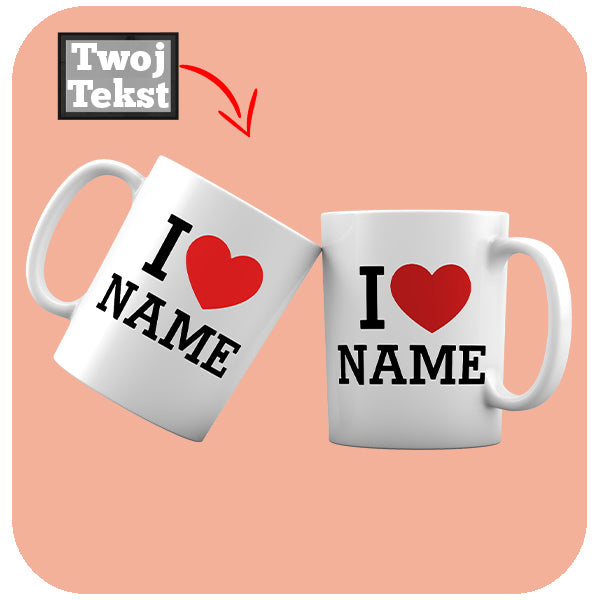 Kubek z Imieniem i Własnym Napisem Personalizowany
