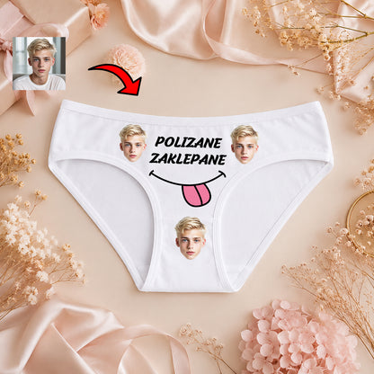 Majtki z Twarzą Polizane Zaklepane
