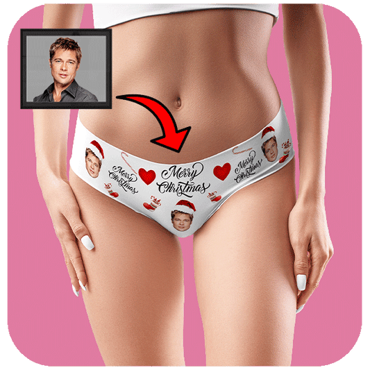 Majtki z Twarzą Merry Christmas