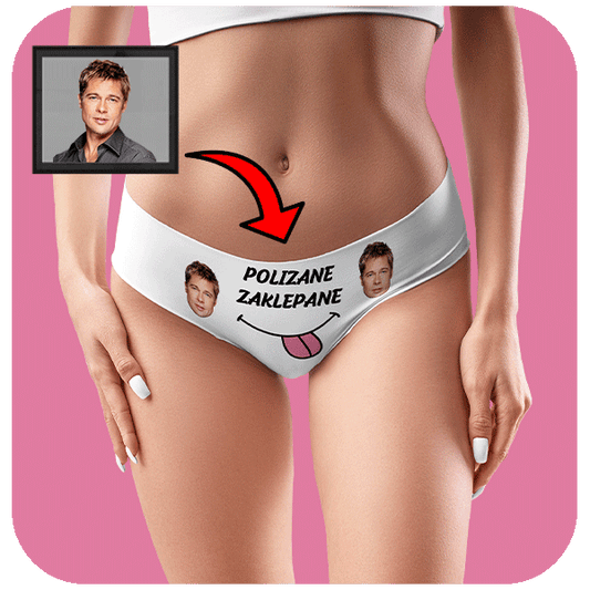 Majtki z Twarzą Polizane Zaklepane