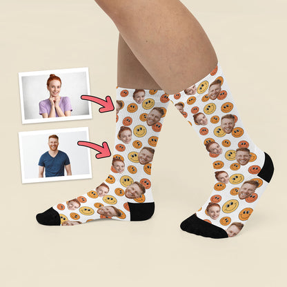 Kolorowe Skarpetki Radosne Emotki