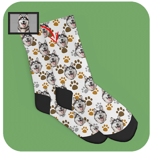 Śmieszne skarpetki z Pupilem Personalizowane