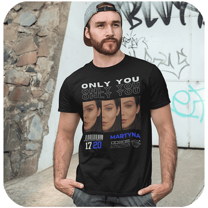 Koszulka Only You z własnym nadrukiem | Personalizowana koszulka dla par ze zdjęciem
