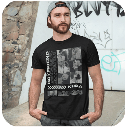 Koszulka z własnym zdjęciem | Personalizowana koszulka Boyfriend dla dziewczyny