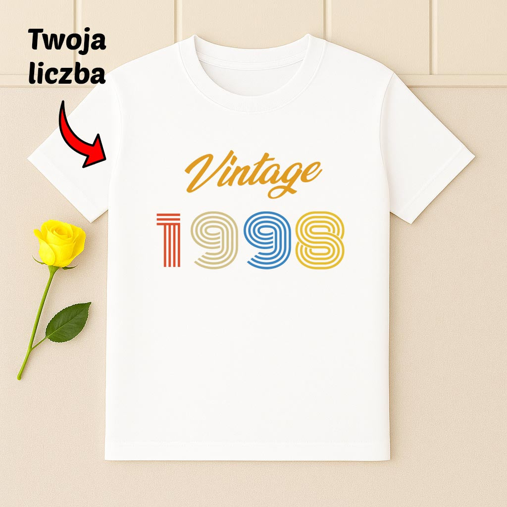 Koszulka Vintage z Twoją Datą