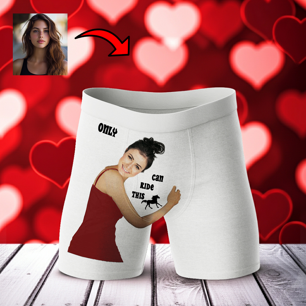 Bokserki ze zdjęciem dziewczyny Ride