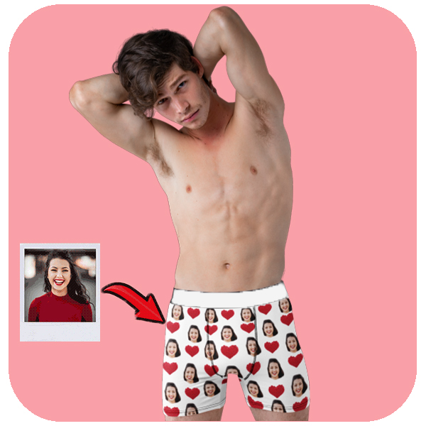 Bokserki ze zdjęciem Serca